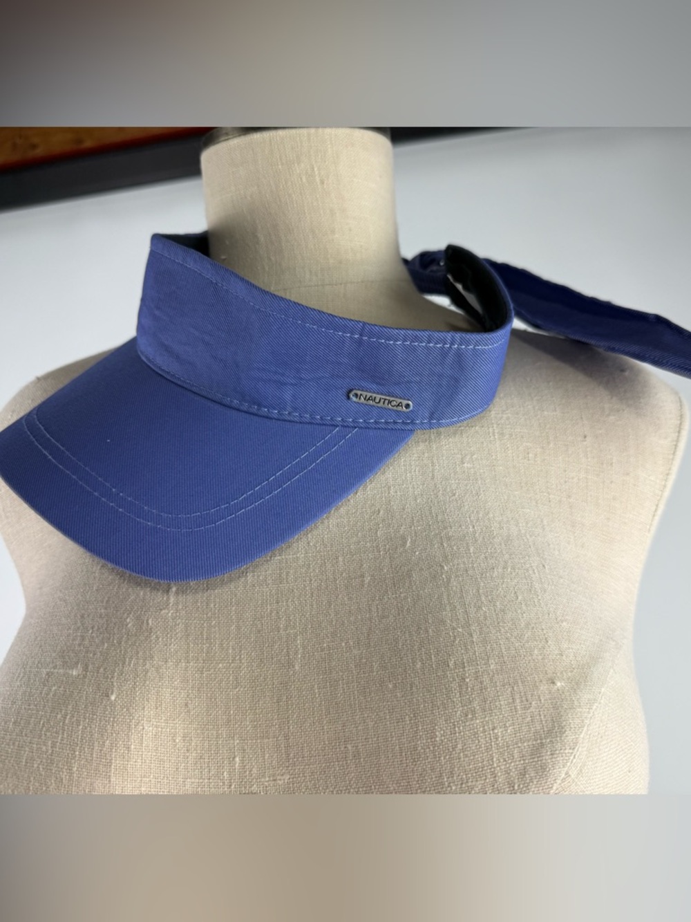 Nautica Deep Denim Blue Canvas Visor for Pickleball!